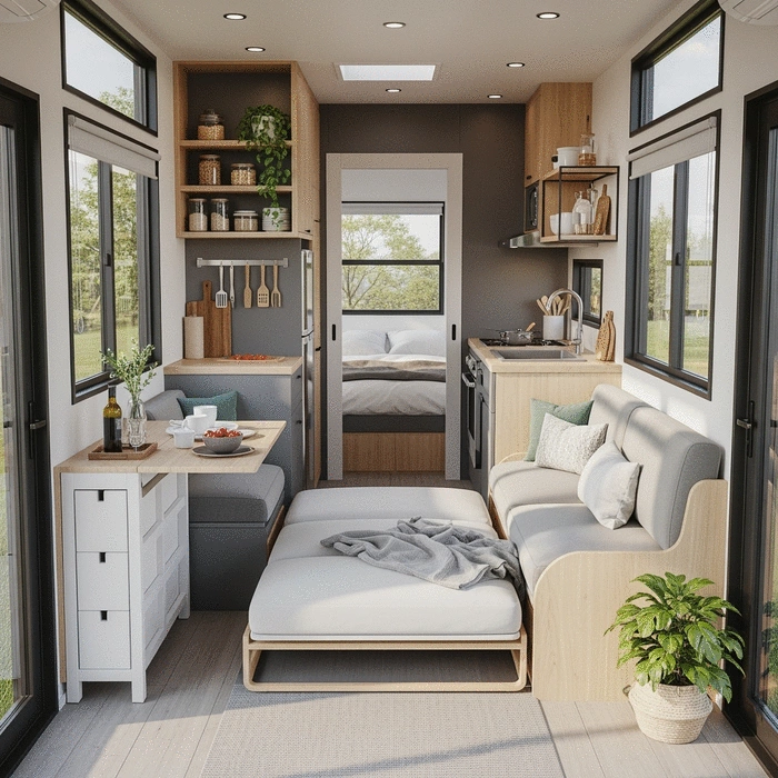 efficient floor plans for tiny house living
